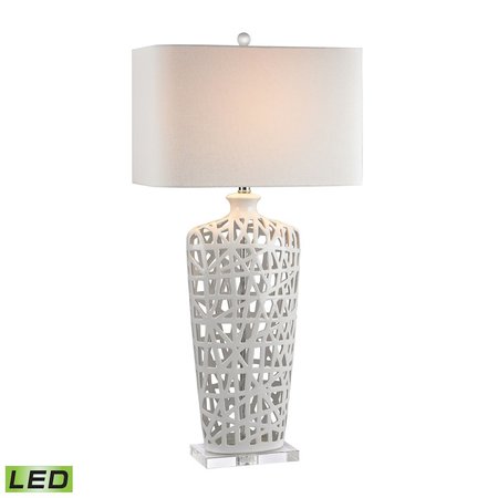 ELK HOME Dimond 36'' High 1-Light Table Lamp - Gloss White D2637-LED